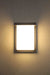 Outdoor wall light with opal shade