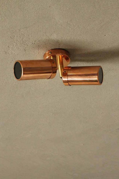 Outdoor spotlights for residential and commercial use. modern copper finish. multi directional spotlights