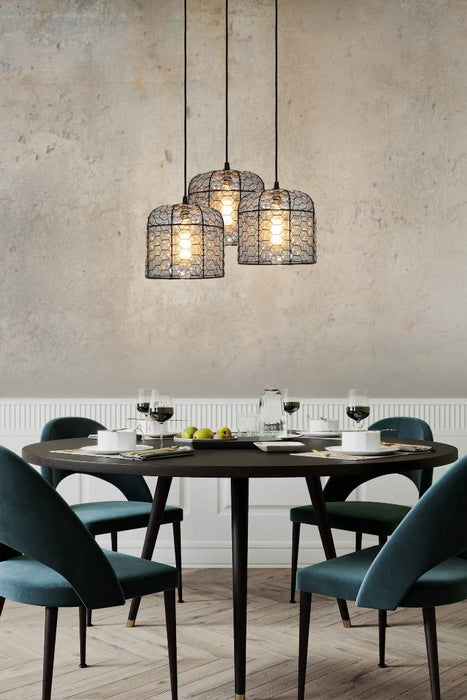 3 light over dining table