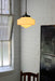 black suspension cord with the Boston schoolhouse shade