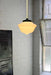small chelsea shade with a gold suspension pole
