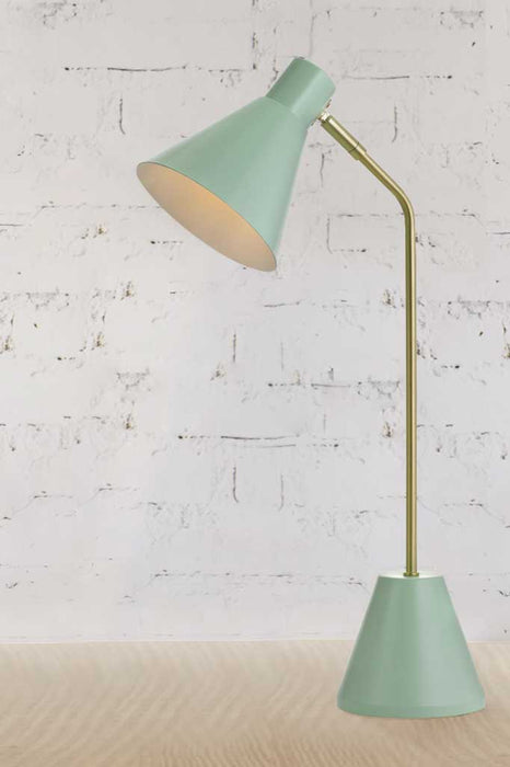 Pastel green table lamp