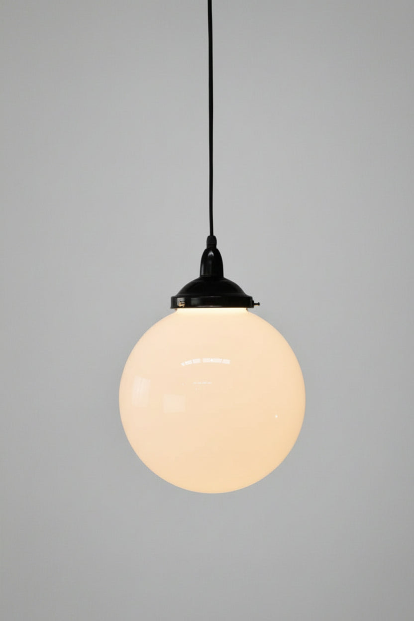 Pendant light with medium opal shade