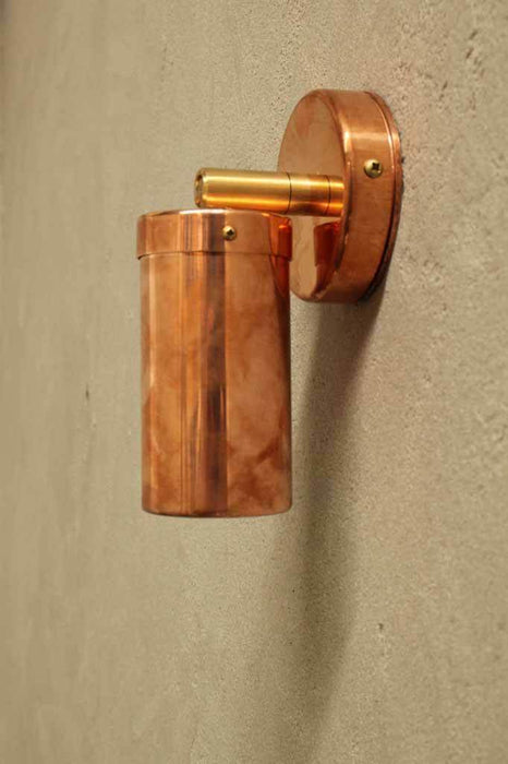 Polished copper ip54 lighting. veranda or deck lights.  