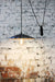 Pulley pendant light with black shade
