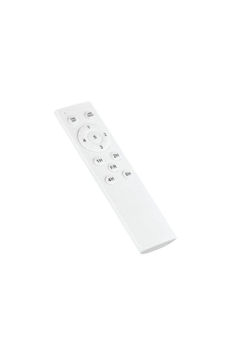 White remote control for the ceiling fan 