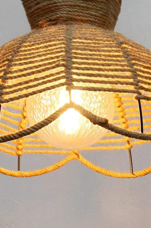 Rope ceiling flush mount lights