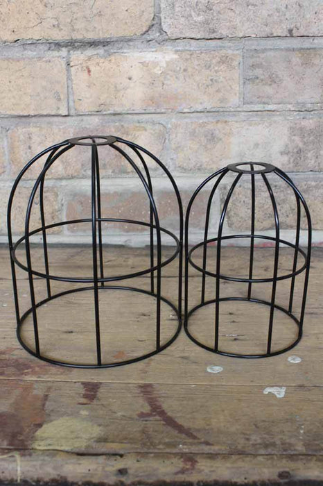 Round  Cage Shade- large and small- black