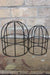 Black round cage shade in small and large sizes