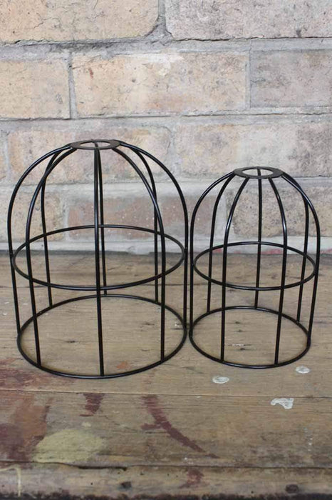 Round cage shade large and small black