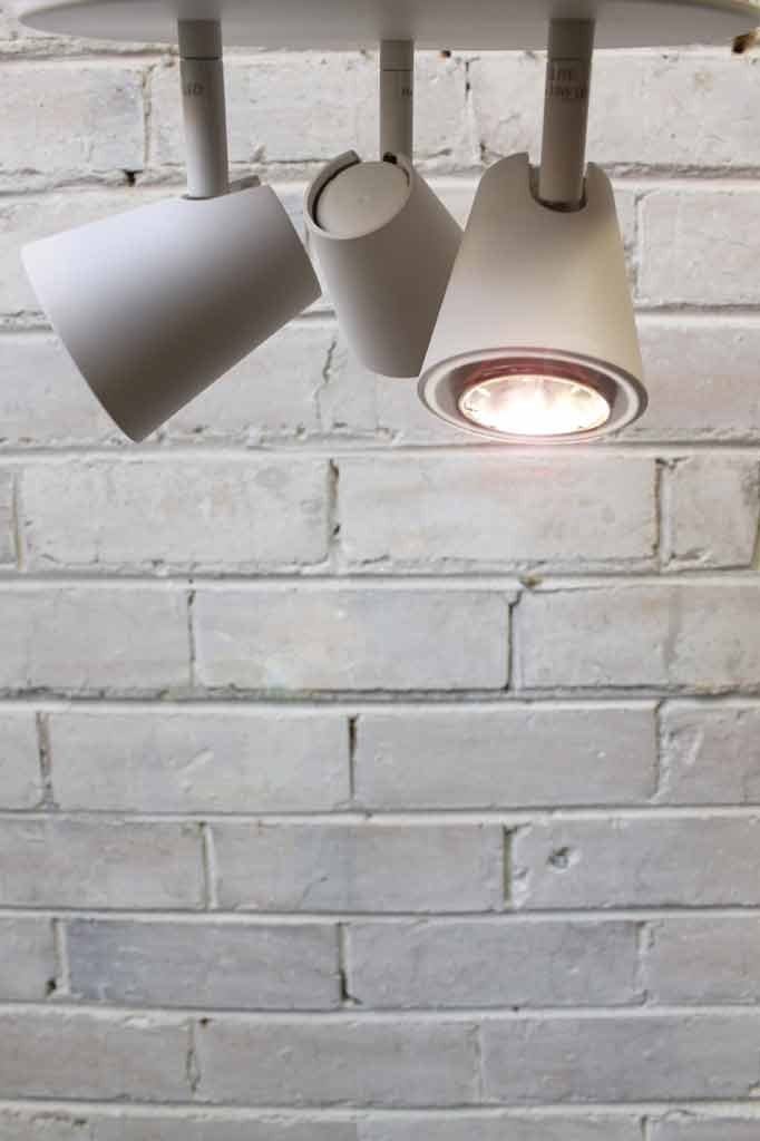 Scandi triple light flush mount is ideal for office lighting