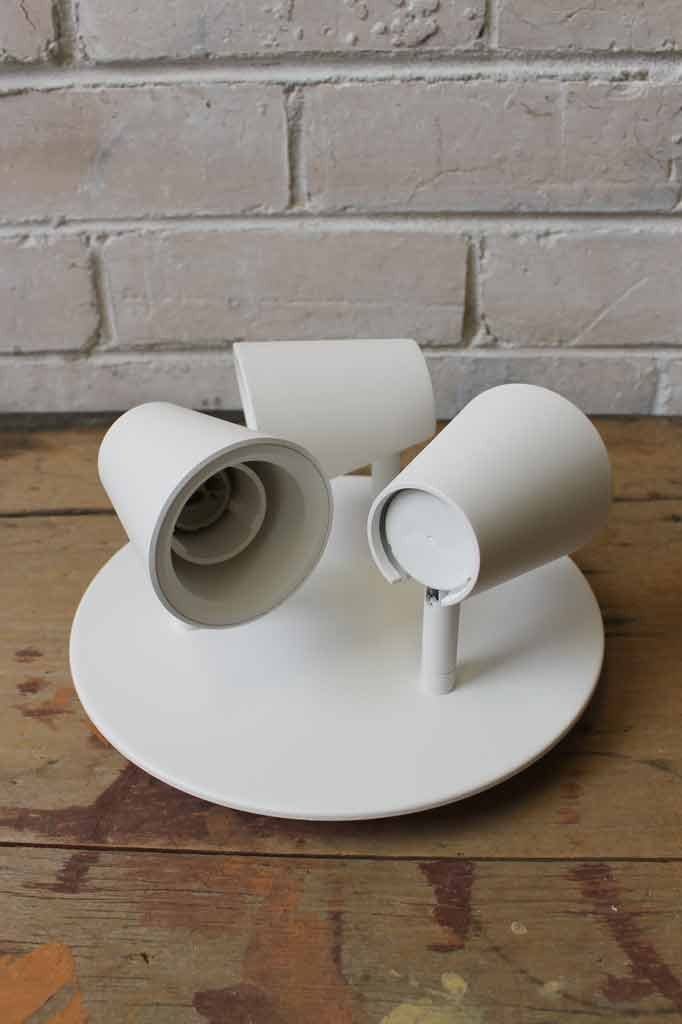 Scandi triple light flush mount with movable shade heads