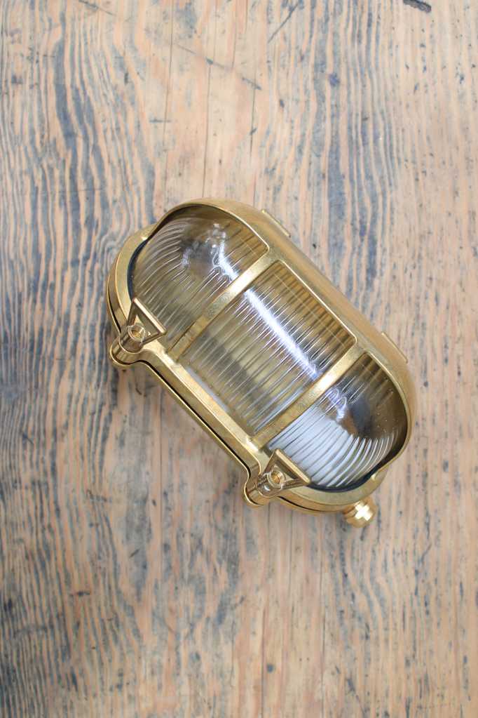 Secombe Brass Outdoor Bulkhead Lights — Fat Shack Vintage