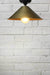 Small bright brass shade curved