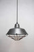 Steel pendant light with black cage guard