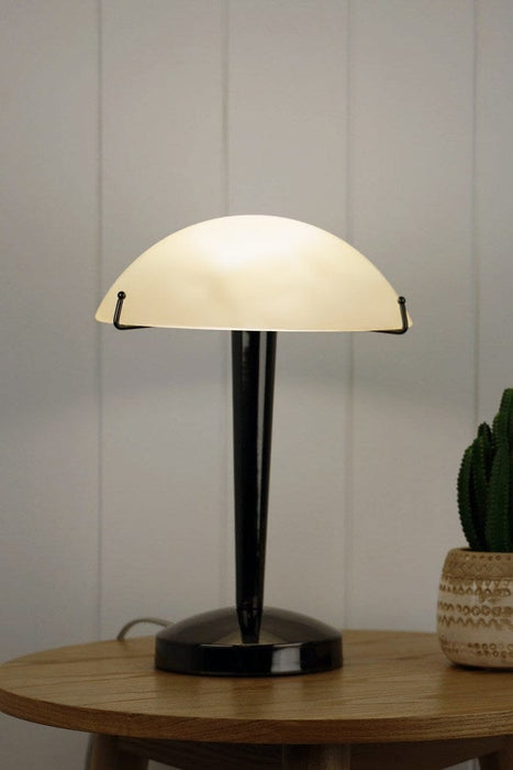 Deco Touch Base Lamp in the gunmetal finish