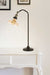 table lamp with amber glass