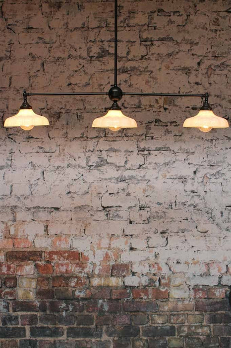 The mayflower 3 light glass pendant is a great addition to any mondern classic decor. online lighting Melbourne.