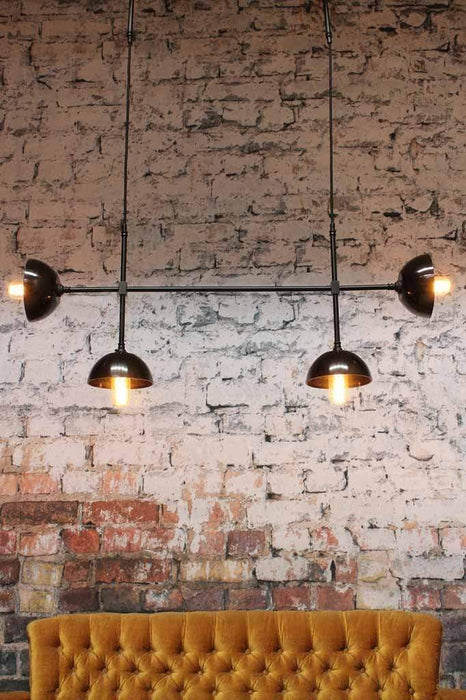 The bakelite bowl junction light has a quality brass pendant frame and bakelite shades in 6 different colours