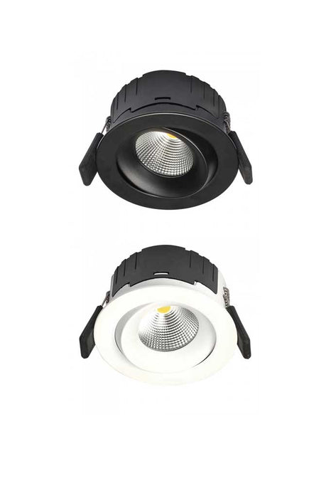 Tiltable downlight without mounting plate