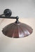 Umbrella shade with rust finish