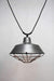 Vintage steel pendant light with cage guard