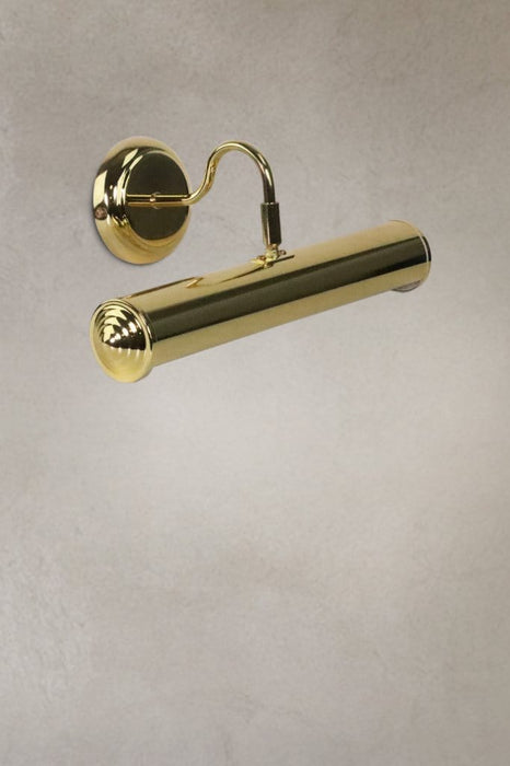Polished brass picture light