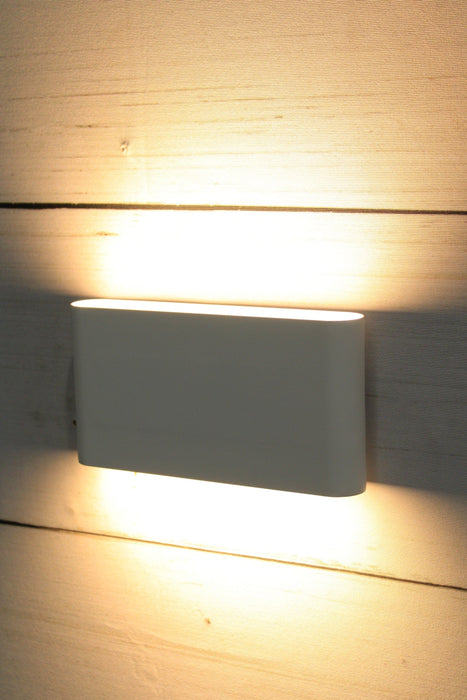 Poole Up/Down Wall Light - White - 2