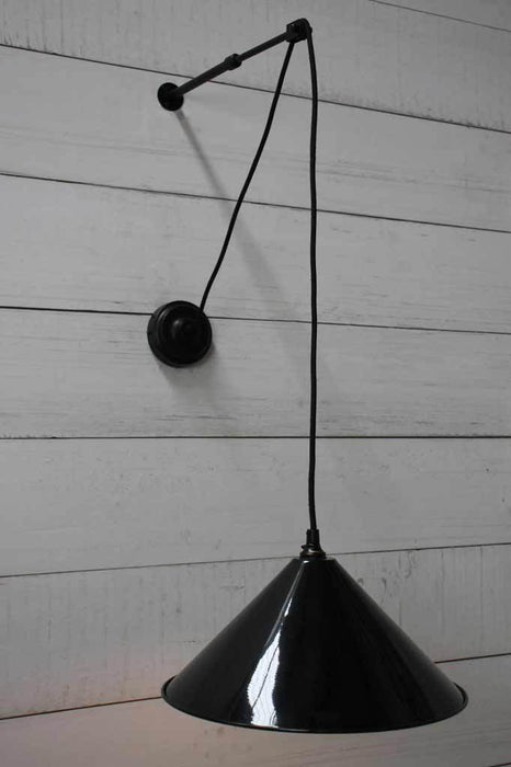 Cone Pulley Wall Light