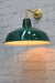warehouse wall light green shade with gold 90 degree angle arm