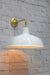 warehouse wall light white shade with gold 90 degree angle arm