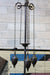 Warehouse gooseneck chandelier light with pulley fittings