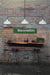 Warehouse industrial chandelier with small white warehouse shades