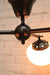 Washington ceiling light in black, close up on centrepiece