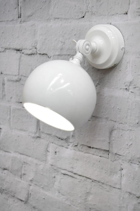 White adjustable wall light