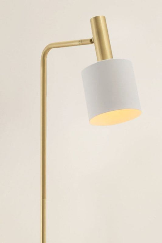 Brass and white finish
