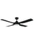 black ceiling fan with light and 4 blade 