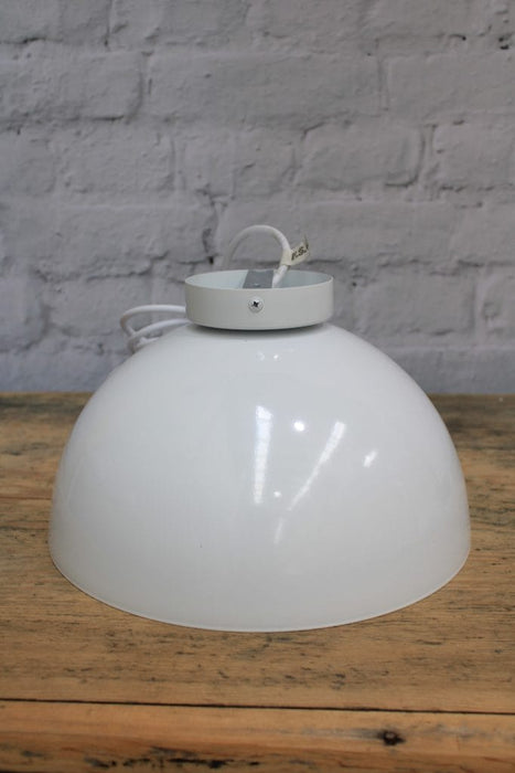 White dome wall light