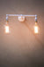 White double arm wall light