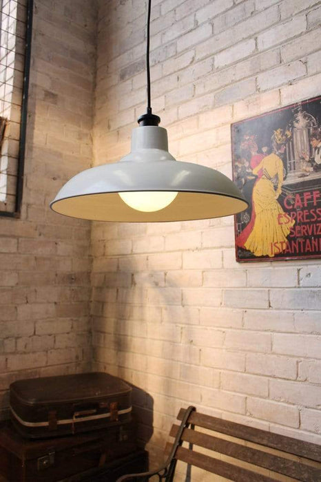 White hanging light. industrial style kitchen lighting. buy pendant lights online
