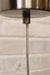 Wood top glass light brushed stainless ceiling rose