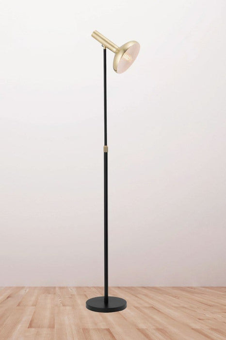 Adjustable metal floor lamp