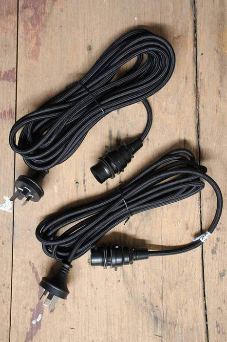 black 3m and 6m light cords