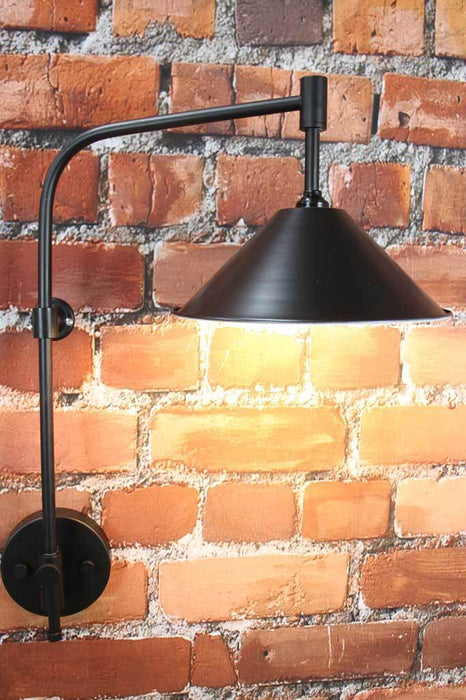 Black cone wall light modern urban design shop online buy