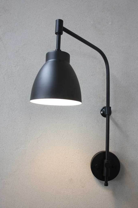 Black industrial style wall lights online