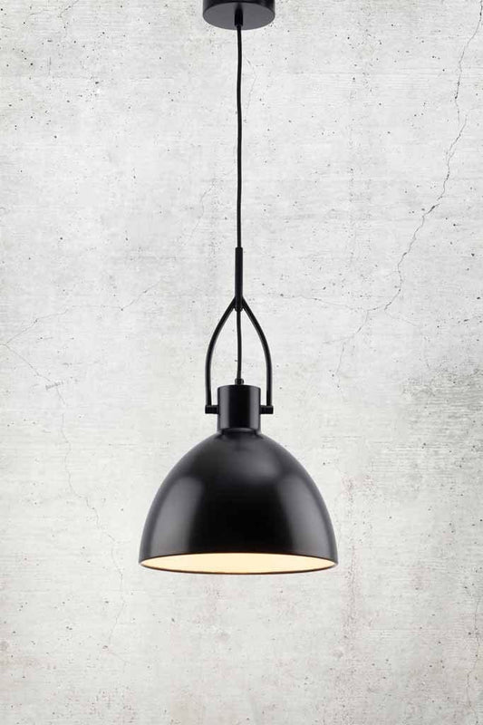 black pendant light