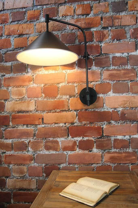 Black wall light large classic cone lighting Melbourne