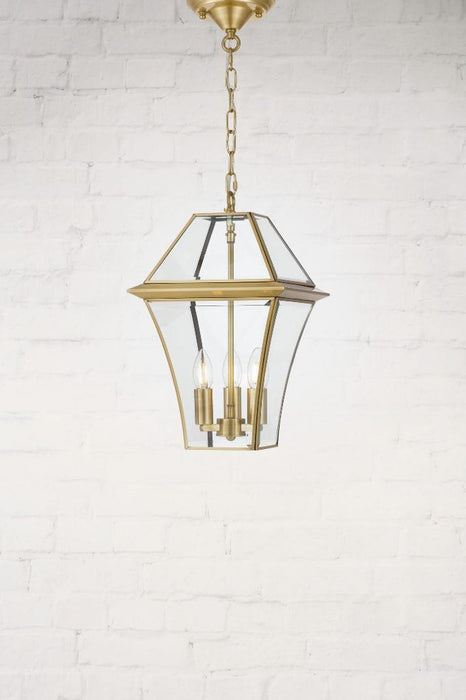 Chain only suspension for brass pendant light