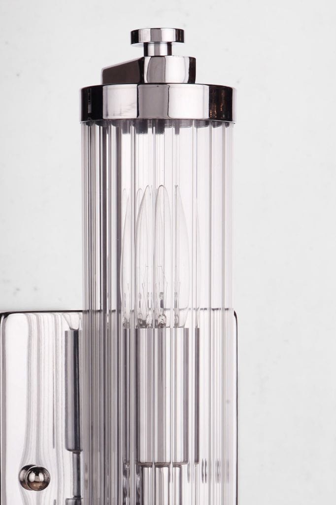 detail of art deco wall  light