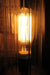 Clear reeded glass shade for outdoor wall light